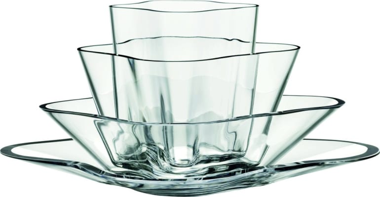 Iittala ALVAR AALTO vasi blómið 175mm clear