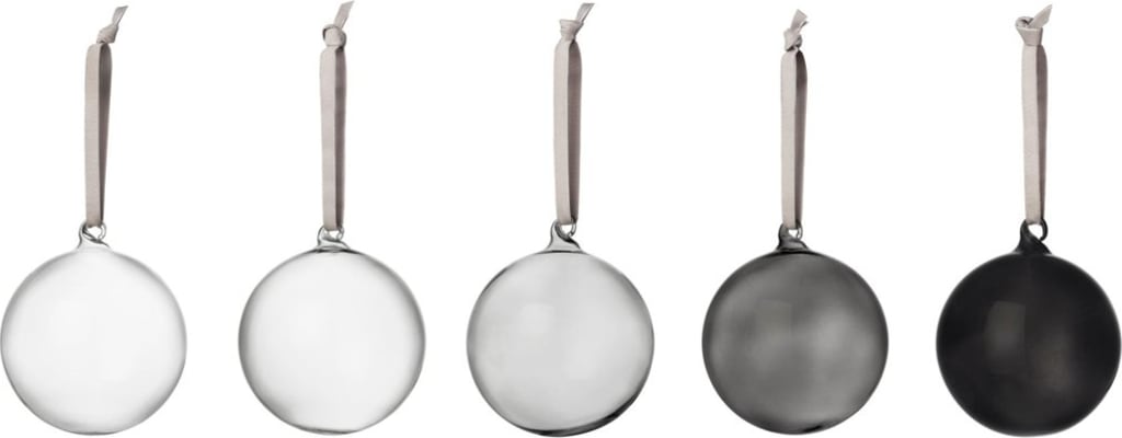 iittala Jólakúlur gler 80mm 5stk grey