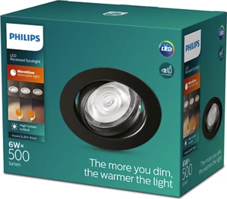 IMPALA Innfelldur WGDIM SL264 RD 068 6W 27K BK 1PK