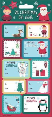 Jólamerkimiðar-Límmiðar Xmas20stk. (12)