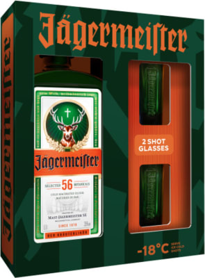 Jagermeister giftbox + 2 glös