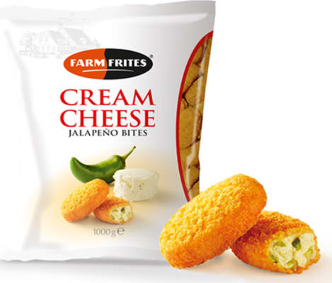 Jalapeno bitar með rjómaosti 6x1kg Farm Frites