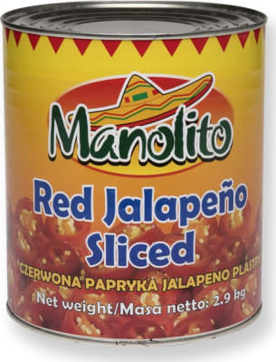 Jalapeno rauður í sneiðum 3kg