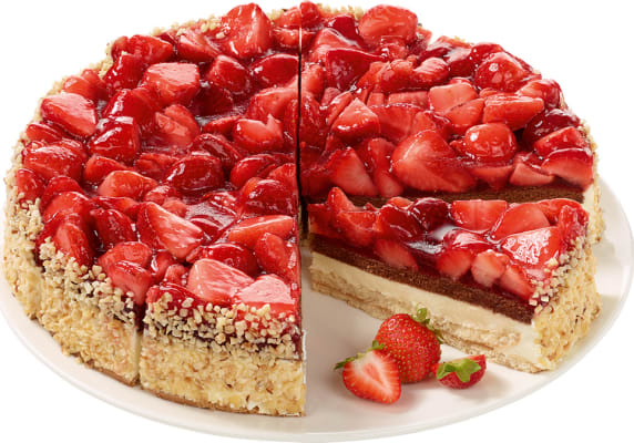 Jarðaberjakaka 12 sneiðar Ø:28 cm 2,15 kg Erlenbacher