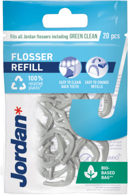 Jordan tannþráðsfyllingar/refill Easy Clean 20stk (10)