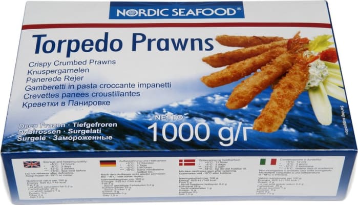 Kókosrækja/pankorækja Torpedo 55-60stk 1kg