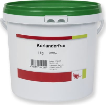 Kóríander fræ/heilt 1kg