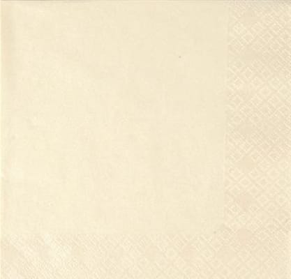 Kaffiservíettur Ivory perluáferð 25×25 (12)