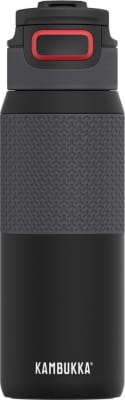 Kambukka Elton stálbrúsi 750ml svartur m/ sílikon gripi