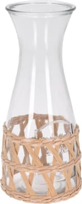 Karafla 1,2ltr gler með basti