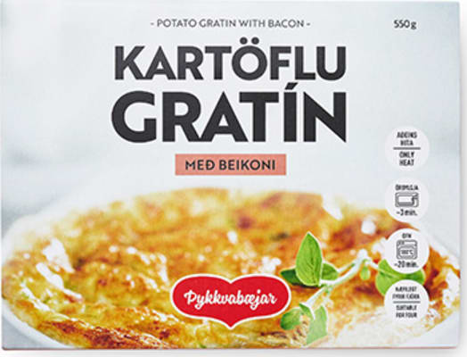 Kartöflugratín með Beikoni 550g / 12 í kassa - ÞYKKVABÆJAR