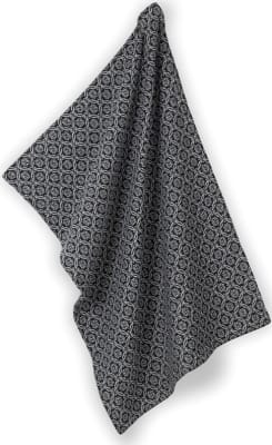 Kela Viskastykki svart munstur Gianna