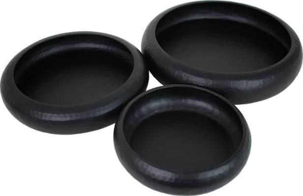 Kersten Blómapottur þrjár skálar 58x58x12 metal black