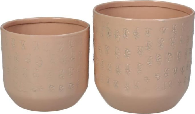 Kersten Blómapottur aluminium 2stk peach