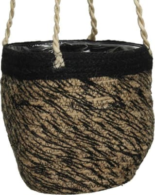 Kersten Blómapottur karfa upphengi 17x17x90cm black