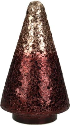 Kersten Jólatré gler 10x10x16cm burgundy