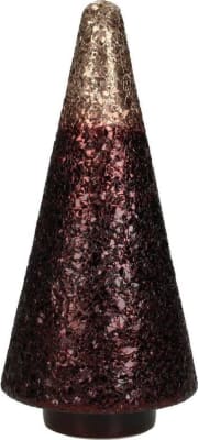 Kersten Jólatré gler 12x12x26cm burgundy