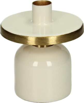 Kersten Kertastjaki 10x10x11.5 metal ivory/gold