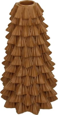 Kersten Kertastjaki jólatré 10.5x10.5x18cm terra