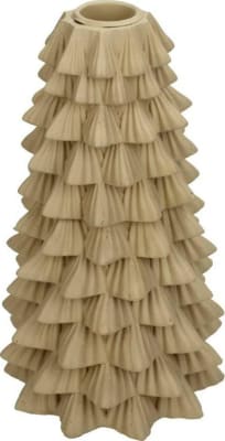 Kersten Kertastjaki jólatré 10,5x10.5x18cm beige