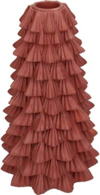 Kersten Kertastjaki jólatré 10,5x10.5x18cm red