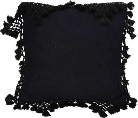 Kersten Púði með kögri 45x45cm black