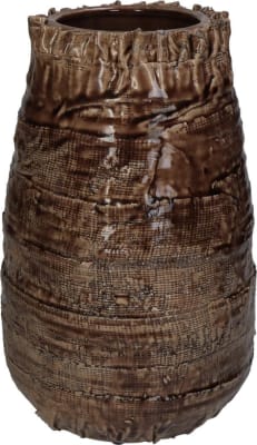 Kersten Vasi 19x19x29,5cm vafinn leir brown