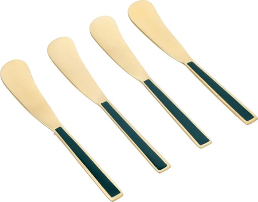 KitchenCraft Artesá osta/smjörhnífar 4stk green