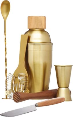 KitchenCraft Bar Craft kokteilsett 6stk gold