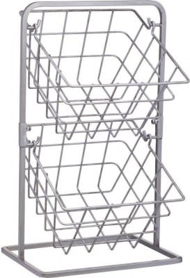 KitchenCraft Industrial karfa 2hæðir stál