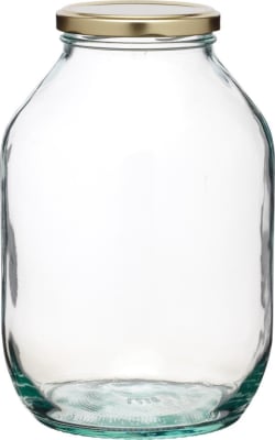 KitchenCraft Krukka gler með gylltu loki 2,25ltr pickling