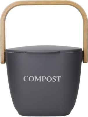 KitchenCraft Ruslafata með bamboo loki grey