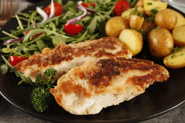 Kjúklingabringur Eldaðar