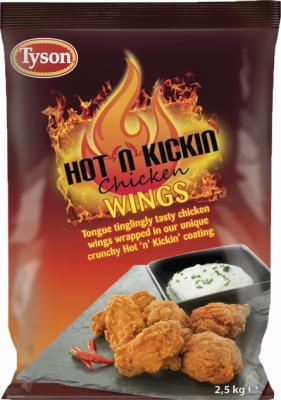 Kjúklingavængir Hot n´Kicking Wings Tyson 2.5kg