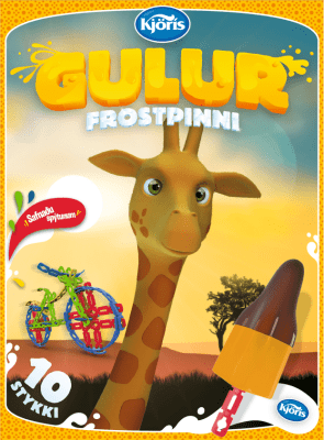 Kjörís Íspinni gulur 10stk