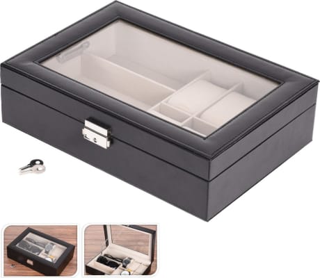 Skartgripa, úra og gleraugna box black
