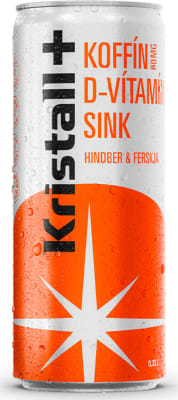 Kristall+ Hindber & Ferskja