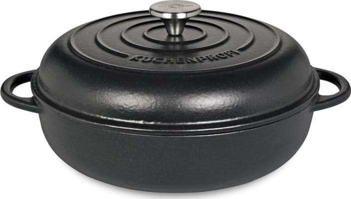 Kuchenprofi Panna m.loki steypujárn 28cm svört