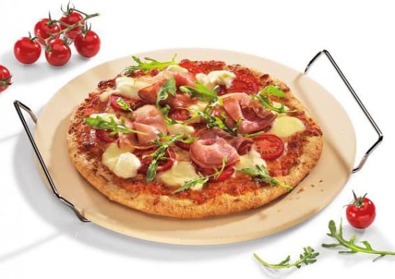 Kuchenprofi Pizzasteinn í grind 30cm