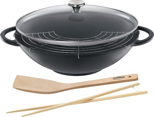 Kuchenprofi Wok panna m/glerloki 36cm