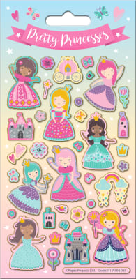 Límmiðar Sparkle – Princesses  (12)