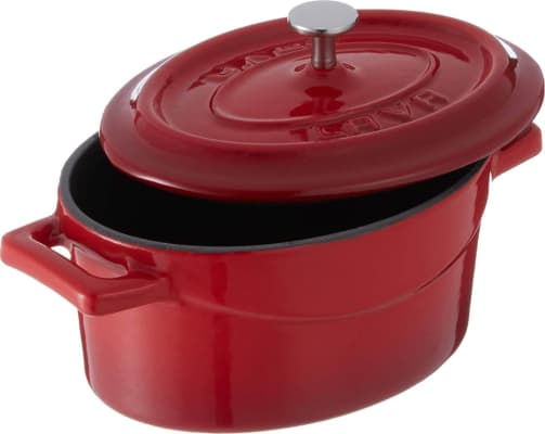 LAVA mini steypujárns pottur rauður – 10 cm
