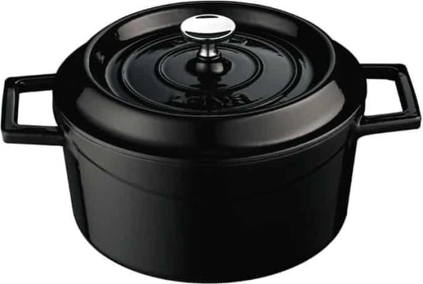 LAVA steypujárns pottur emeleraður 18 cm – Svartur