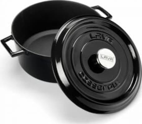 LAVA steypujárnspottur 28 cm – Svartur