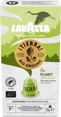 Lavazza TIERRA lífræn kaffihylki styrk.7