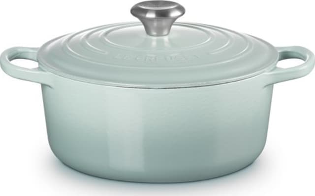 Le Creuset Steypujárnspottur 24cm Sea Salt