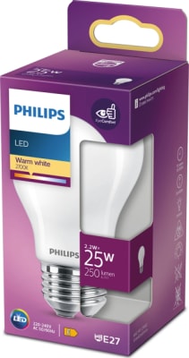 LED INCA 25W Almenn E27 2700°K  Mött