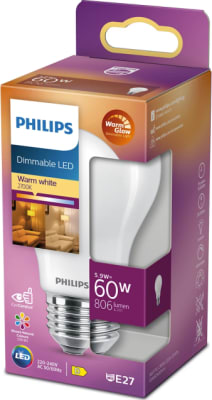 LED INCA 60W Almenn WGD E27 2700°K  Mött