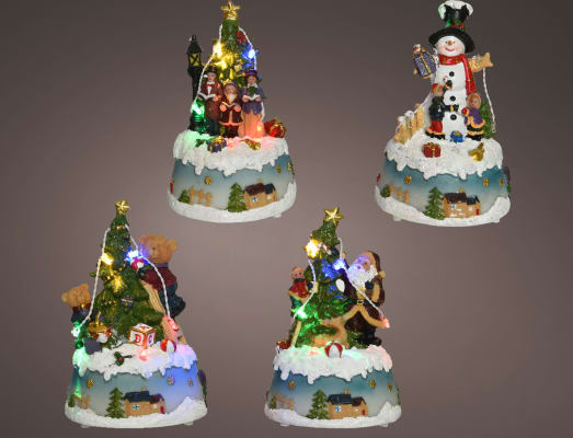 LED Jólaland 4-teg 16cm. Dips-12