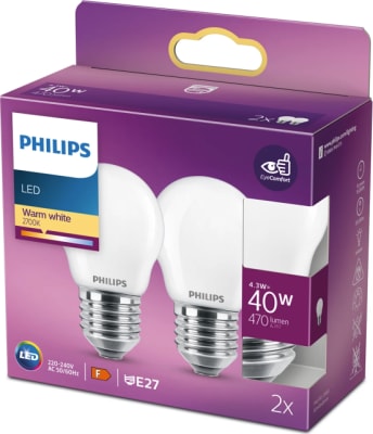 LEDG-kúla 40 mött E27 2 í boxi